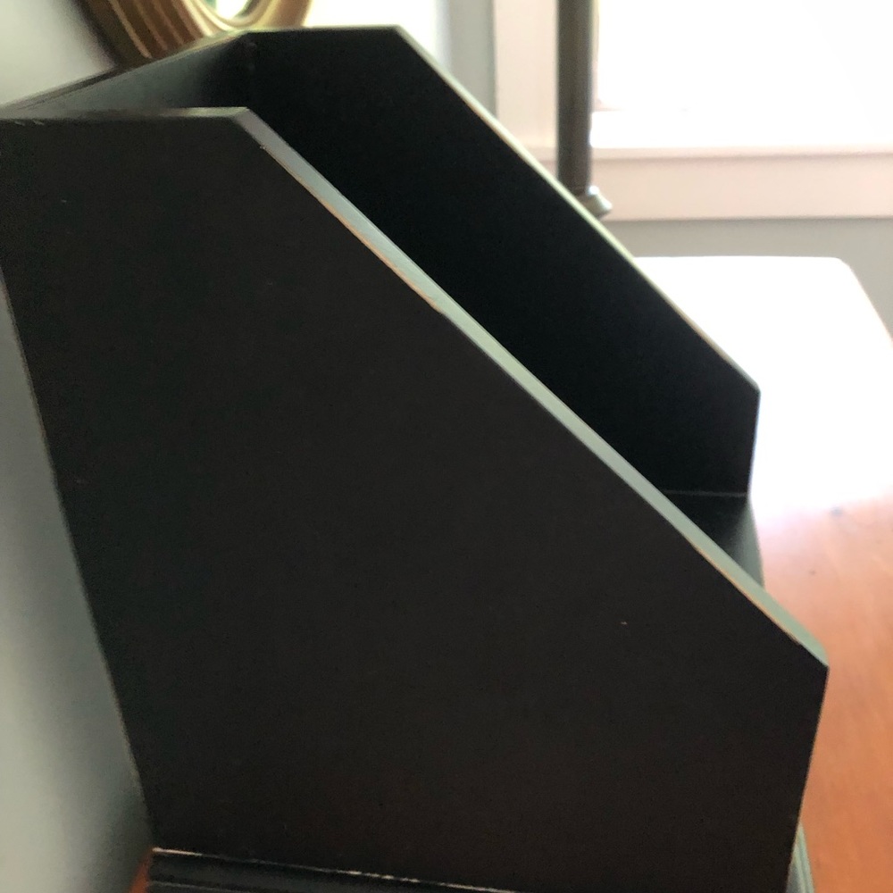 EUC Black (w/slight distress) Office Organizer - Picture 6 of 12